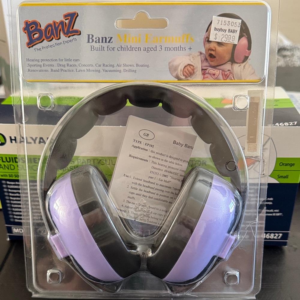 BaBy BanZ Over-Ear Headphones - Light Purple and Black